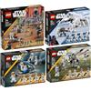 BRICKCOMPLETE LEGO Star Wars Set 75372 Clone Trooper & Battle Droid Battle Pack, 75359 Clone Trooper della 332a Companie Battle Pack, 75345 501st Clone Troopers Battle Pack & 75320 Snowtrooper Battle Pack