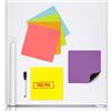 CKB LTD Confezione di 6 vasi quadrati lavagna bianca magnetica cancellabile che si attacca al tuo frigo planner Signage foglio magnetico con pennarello e penna colorati da cucina avviso per fare la lista