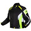 A-PRO SRL Giacca Moto Donna Lady Impermeabile 4 Stagioni Scooter Custom Sport Fluo M