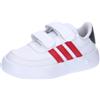 adidas Breaknet 2.0 Shoes Kids, Scarpe Basse Non da Calcio, Cloud White/Better Scarlet/Carbon, 27 EU