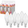 Osram Lampada LED LED Superstar Classic con lampadina a forma di B con tre scene luminose: Relax, Attiva, Sonno. In plastica satinata, 4,9 W, attacco E14, temperatura colore 2700-4000 K, pacco da 6