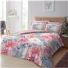 GC GAVENO CAVAILIA Set di biancheria da letto matrimoniale double-face, 3 pezzi, con chiusura a bottoni, facile da pulire, lavabile, rosa cipria