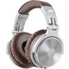 OneOdio ProC Bluetooth Cuffie senza fili e modalità cablata, 110 ore di utilizzo, cuffie audio con microfono, Hi-RES audio, cuscinetti in proteine morbide, extra bassi, comode leggere pieghevoli