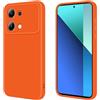 Guxira Cover Protettiva per Xiaomi Redmi Note 13 Pro 4G / Poco M6 Pro 4G, Antiurto Silicone Cover Anti-Graffio Antipolvere Protettiva Case Antiscivolo Custodia per Redmi Note 13 Pro 4G - Arancia