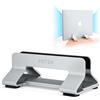 Psitek Supporto Verticale in Alluminio per Laptop, Larghezza della Fessura Regolabile 12-42mm, Salvaspazio per MacBook e Laptop