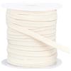 BENECREAT Cordoncino in cotone piatto beige da 23 m, morbido cordoncino di ricambio da 8 mm, coulisse cava a doppio strato per felpa con cappuccio pantaloni della tuta