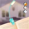 Gritin 9 LED Luce per Lettura Libri a Letto con Clip, Ricaricabile Lampada Luce da Lettura per Libro, 3 Temperatura Colore & Regolazione Continua, Ideale per Lampada Libro per Notturna-Blu