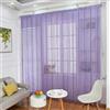Devola Tenda a fili scorrevole, protezione anti-insetto, per porta del balcone, con nappe, 100 x 200 cm, Viola, 1 pezzo