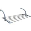 EYEPOWER Stendino per Biancheria da Appendere al termosifone Anta Balcone 82x32x20,5cm Stendibiancheria portasciugamani richiudibile Pieghevole in Acciaio