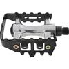 M-Wave Pedale MTB Unisex Adulto Steady A5, Nero/Argento, 70 x 94 mm