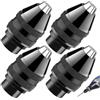 Pyroclasia Dremel 4 Pcs Accessori per Trapano - Mandrino 1/32 1/8, Adattatore Trapano, Attrezzi Ricambio per Dremel 4000, 400, 3000, 398, 395, 300, 200, 285, 8200, 800
