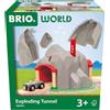 BRIO World - Set Galleria Esplosiva, Set Costruzioni Trenino in Legno, Giocattolo per Bambino e Bambina 3+ Anni