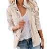 Imily Bela Donne Giacche militari Zip Up Giacca Anorak Leggero Safari Coat Utility Outwear con tasca