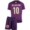 Amdrabola Inghilterra Bellingham per bambini, 2024, maglia da allenamento per bambini, maglia da calcio per ragazzi, con pantaloncini (6-13 anni, 140-176), Lilla, 152