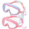 Toaren 2 pezzi Occhialini Nuoto Bambini Unisex,Occhialini piscina per Bambini 3-15 Anni,Anti-Appannamento Occhiali per Bambina,Occhialini da Sub per Bambini con Clip per le orecchie,clip per il naso