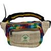 MIGURA Marsupio arcobaleno piccolo da uomo donna fatto a mano canapa laterale impermeabile custodia per cellulare borsa da vita da viaggio borsa per feste hippie etnica estate himalaya nepal multicolore,