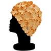 Blue Reef Isla Floral Classic Retro 3D Flower Petalo Pastello Tinta Unita Elegante Cappello Da Nuoto Vintage Taglia Unica Adulti (Pastel Peach)