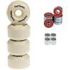 FunTomia 4X Ruote a profilo scanalato 53mmx34mm per skateboard con cuscinetti a sfera 2RS ABEC-9/durezza delle ruote 100A