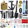 WayinTop Kit di sopravvivenza per emergenza con kit di pronto soccorso, 180 pezzi, attrezzatura di sopravvivenza con filtro ad acqua, multi-tool, ascia-martello, regali per uomini, campeggio