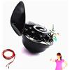 YIYIDA Car Horn Tromba elettrica per auto 165DB Truck Horn Tromba elettrica Nero Corno di lumaca elettrico Altoparlante Auto Horn Metallo Tromba d'aria Adatto per veicolo 12V Lorrys Barche Moto ecc