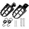ANCLLO Supporti per piedi in alluminio da 8 mm per 50 cc, 70 cc, 90 cc, 110 cc, 125 cc Taotao Dirtbike Motocross MX - Supporti per piedi PW50 PW80 TTR90