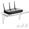 ZLLkeji Mensole da Muro Legno Mensole da Muro per Router Mensole da Parete Senza Foratura per Telecamere, Baby Monitor, Router 20 * 29 * 13.5cm