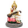 alikiki Statua dell'idolo della dea indù Saraswati - 5,1 H Saraswati Statua di cultura spirituale indiana Scultura Pooja Articolo India Idol Statua Diwali Decor Diwali Regali Dio indù Figurine