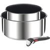 Tefal Ingenio Preference On Set Pentole 3 Pezzi - Acciaio Inox, Impilabili, Induzione, Manico Rimovibile (Venduto A Parte)