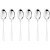 Sambonet 52553A37 Taste Set di Cucchiaini Moka, Caffè, Cucchiaini da Dessert Monoblocco in Acciaio Inox 18/10, Lavabile in Lavastoviglie, 6 pezzi
