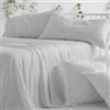 Burrito Blanco | Set di lenzuola | Letto da 90 cm (+misure disponibili) | Poliestere 50% cotone 50% | Design 534 | Colore grigio (90 x 190/200 cm)