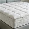 Italian Bed Linen Topper Singolo One in Cotone con Imbottitura di 1100gr/mq e soffietto 8cm - NON SCIVOLA con Cinghie Angolari - Facile da Lavare, Trapuntato (80x195cm)