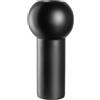 LEONARDO HOME Brera 059012 - Vaso in ceramica, forma geometrica, arte moderna per gli amanti dell'arredamento attenti allo stile, accenti contemporanei, altezza 31 cm, colore nero