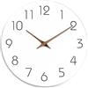 Mosewa Orologio da parete silenzioso da 35,6 cm, funzionamento a batteria, orologio da parete semplice e minimalista, in legno, decorativo per cucina, casa, camera da letto, soggiorno, ufficio (35,6