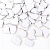 BTMIEY Piastrelle per Mosaico Irregolari in Ceramica, 500 g, 2-4 cm, Pietre per Fai Da Te, Artigianato, Hobby, Arte, Decorazione Da Parete Della Casa (Bianco)