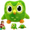 LUFEIS Peluche Gufo Verde,Green Owl Plush,Morbido gufo farcito,Gufi Verdi,Soft Owl Stuffed Animal Cuddly Toy,Gufo Giocattolo Peluche,Animali Giocattolo Gufo,Cuscini di Animali di Peluche Regalo