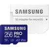 Samsung Scheda di memoria micro SD SDXC classe 10 da 256 GB, U3 A2, 4K, Ultra HD, fino a 160 MB/s, con adattatore MB-MD256KA/APC