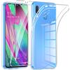 Generico Cover per Samsung Galaxy A40 + 2 Pezzi Pellicola Protettiva in Vetro Temperato, Trasparente Custodia in TPU, Antiurto e Sottile in Silicone, Resistente all'ingiallimento, protettiva.
