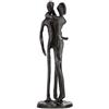 Aoneky Statua di Coppia di Ferro 17x5.3cm, 330g- Scultura Decorativa, Arredamenti per Casa, Salotti, Moderno Minimalista Decorazioni Interni- Regalo di Anniversario Matrimonio(Bacio abbraccio collo)