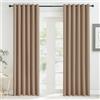 KGORGE Tende Oscuranti per Interni 2 Pezzi L 200 x A 220 CM Tenda Divisoria Termica Isolante con Anelli per Soggiorno Curtains Camera da Letto Moderna, Moca