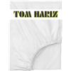 TOM HARIZ Lenzuolo 100% cotone, per letto matrimoniale, elastico, ad asciugatura rapida, resistente alle pieghe, con tasca extra profonda, confortevole e durevole (Bianco, 200X200 cm)