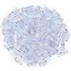 JUHONNZ Mini Mollette da Bucato,100 PCS Trasparenti Piccole Clip Fotografiche Pioli per Foto in Plastica Mollette Bucato per Artigianato Artistico Decorazione Matrimoni per Feste Fai-da-te 3 * 25 mm