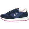 SUN68 Sneaker Running Ally Solid Nylon in Suede/Tessuto Blu Navy Donna D24SU01 Z43201 38