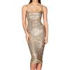 Daikascbny Abito Donna Cerimonia Senza Manica Ballo Abiti Ruffled da Sera Vintage Cocktail Party Confortevole Eleganti Lunghi Sexy Hot Classico Abito da Donna Lunghi
