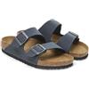 Birkenstock Arizona SFB, Sandali a Punta Scoperta Donna, Grigio Basalto, 40 EU Estrecho