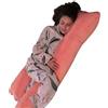 bananair - Cuscino Gravidanza per Dormire - Comfort per Sonni Riposanti - Fodera Lavabile - Cuscino Allattamento e Gravidanza Confortevole e Morbido - Pregnancy/Body Pillow (Rosa, Velluto, 140x80 cm)
