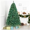 Jopassy Albero di Natale artificiale con illuminazione, 210 cm, albero di Natale artificiale, 1500 punte, montaggio rapido, sistema di schermatura pieghevole, resistente al fuoco, supporto per albero