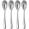 Alessi 5180/9 Nuovo Milano Cucchiaino da Moka in Acciaio Lucido, Set da 4