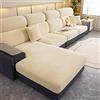 LJQAIZYL Coprisedile per Divano con Penisola,3/2/1 posti Separati Federa per Cuscino per Divano del Sedile Elasticizzato,Ciniglia Copri Seduta per Divano Copri Cuscino Divano Lavabile,Beige-Headrest（60-80cm）