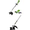 Greenworks decespugliatore a batteria 40V con 2 Batterie 2 Ah e Caricatore + Greenworks Original Accessorio Decespugliatori