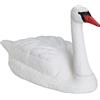Relaxdays Cigno Decorativo XXL, Galleggiante, da Legare, Plastica, Resistente alle Intemperie, Durevole, Stagno, Bianco